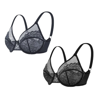 Unlined Comfort Unpadded Full Coverage Underwire Minimizer Bra