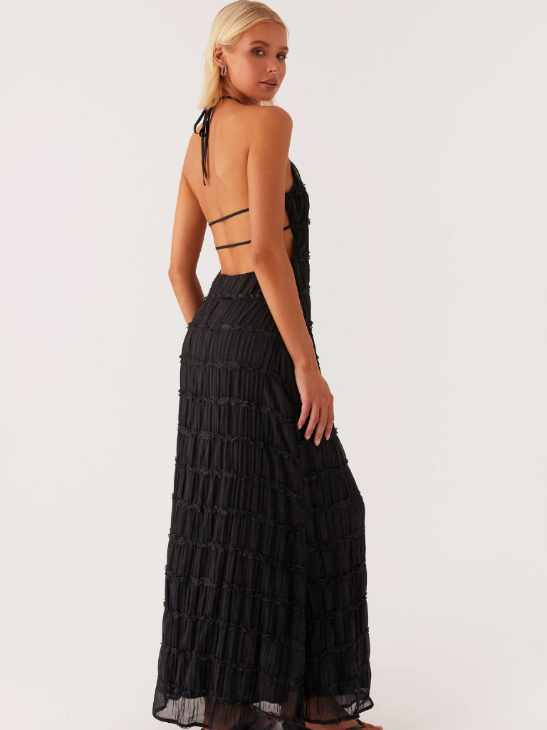 Paula™ | HALTERNECK MAXI DRESS