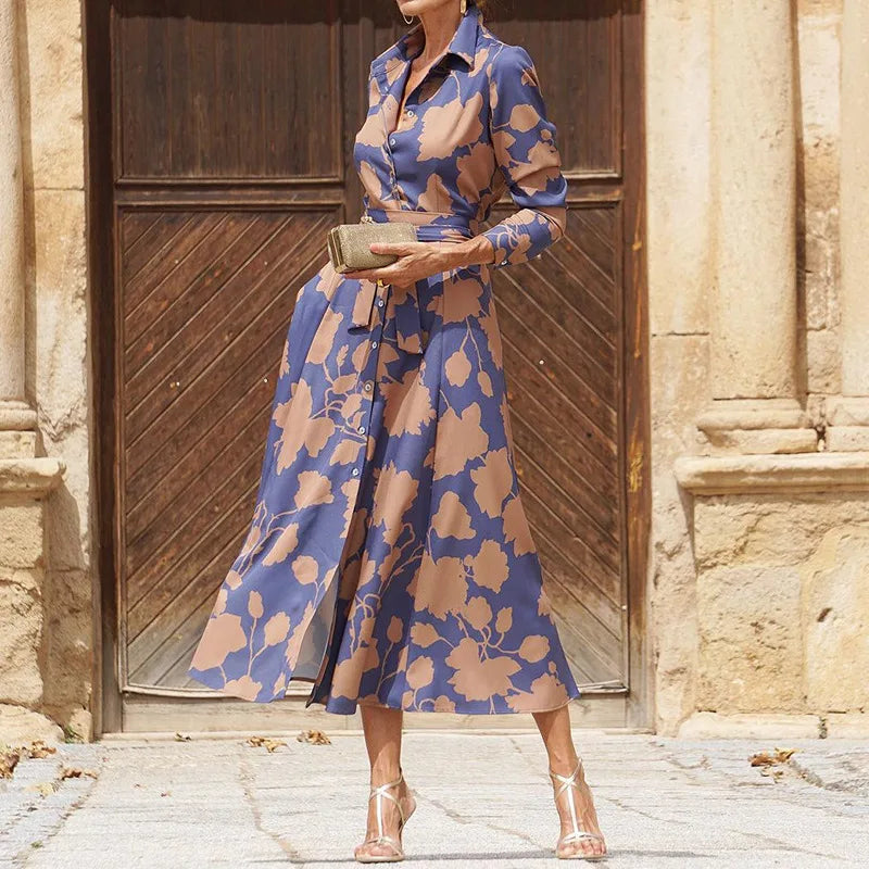Dionne - Elegant Dress with V-Neck