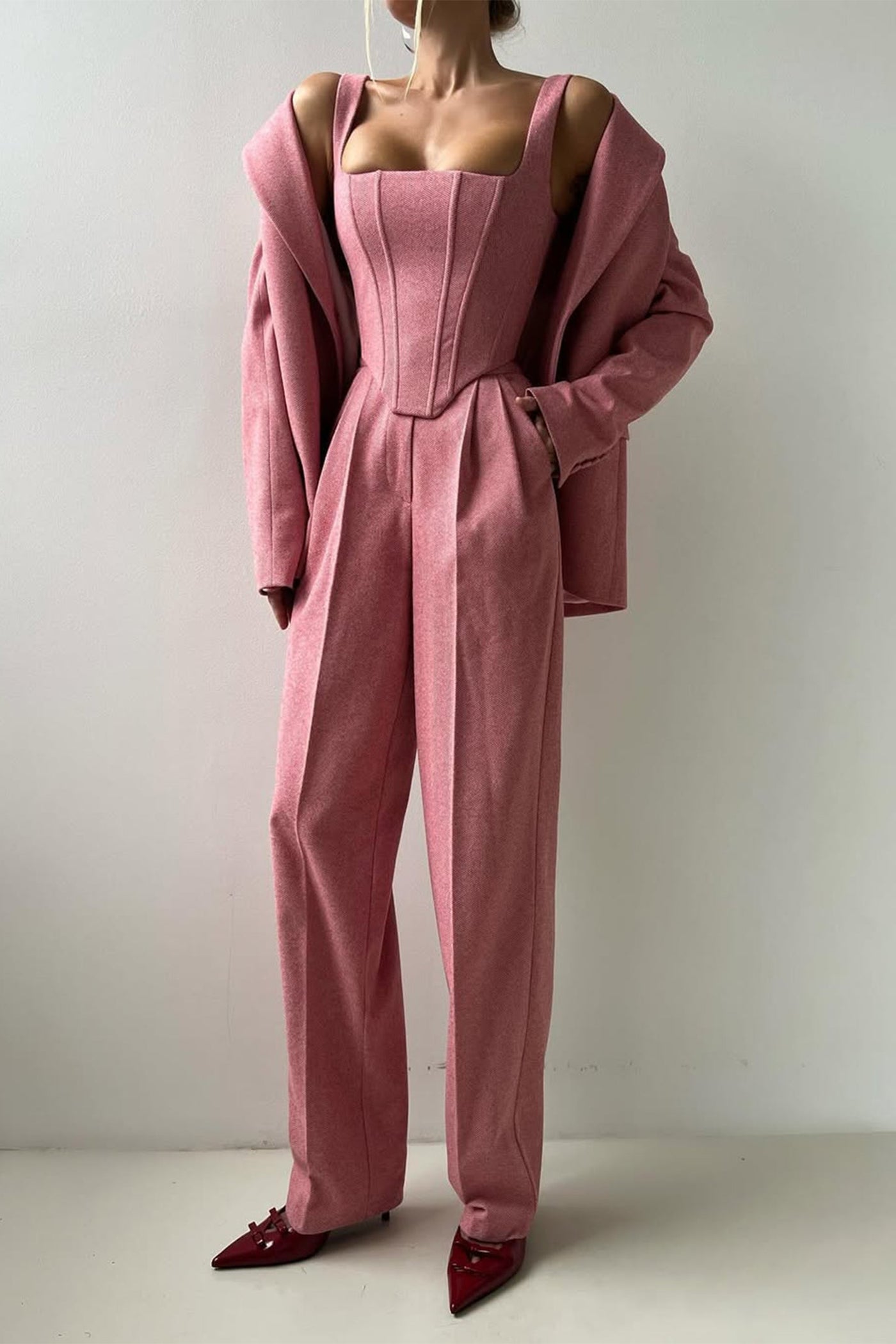 Lidia™ | Three-piece suit with double-breasted blazer