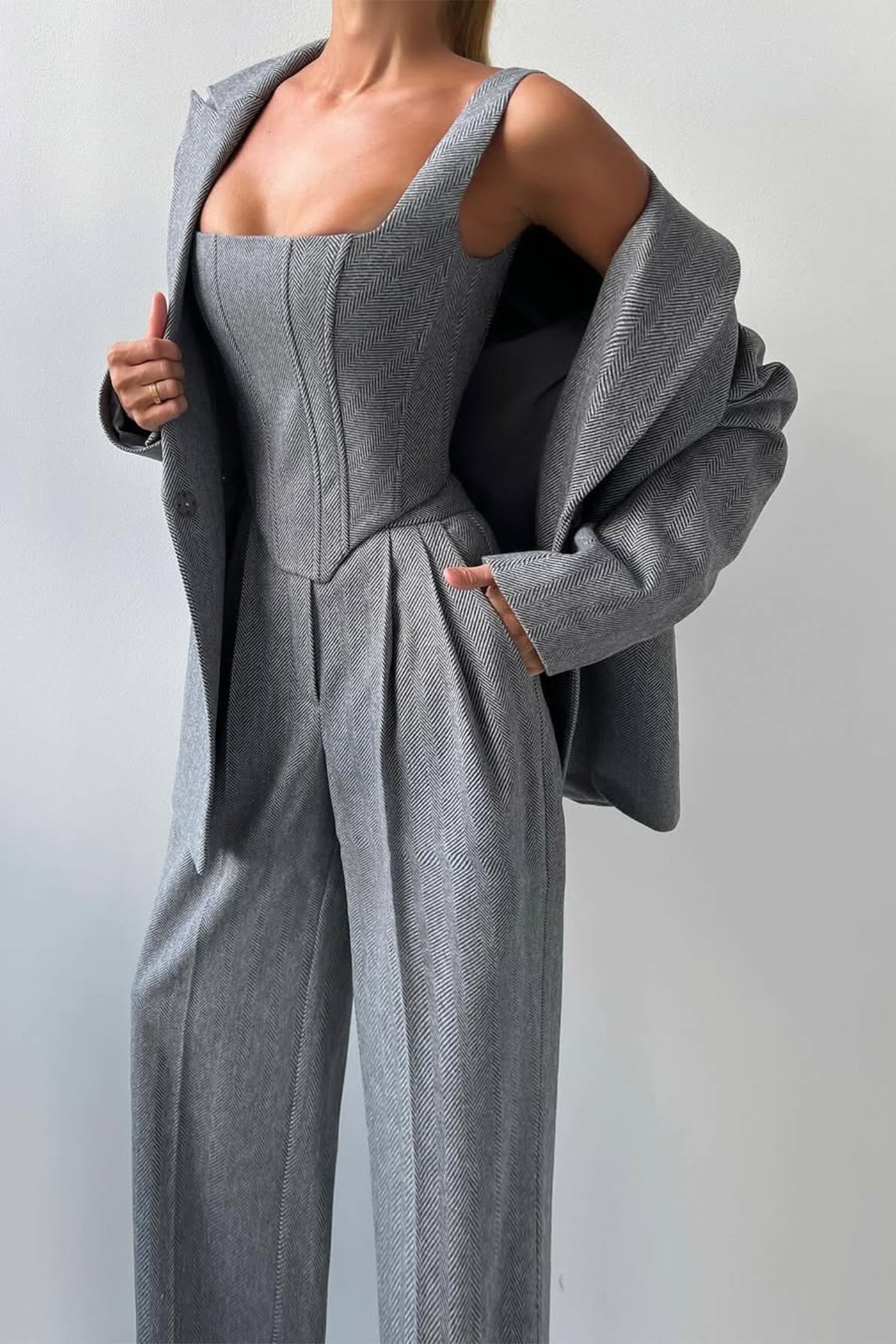 Lidia™ | Three-piece suit with double-breasted blazer