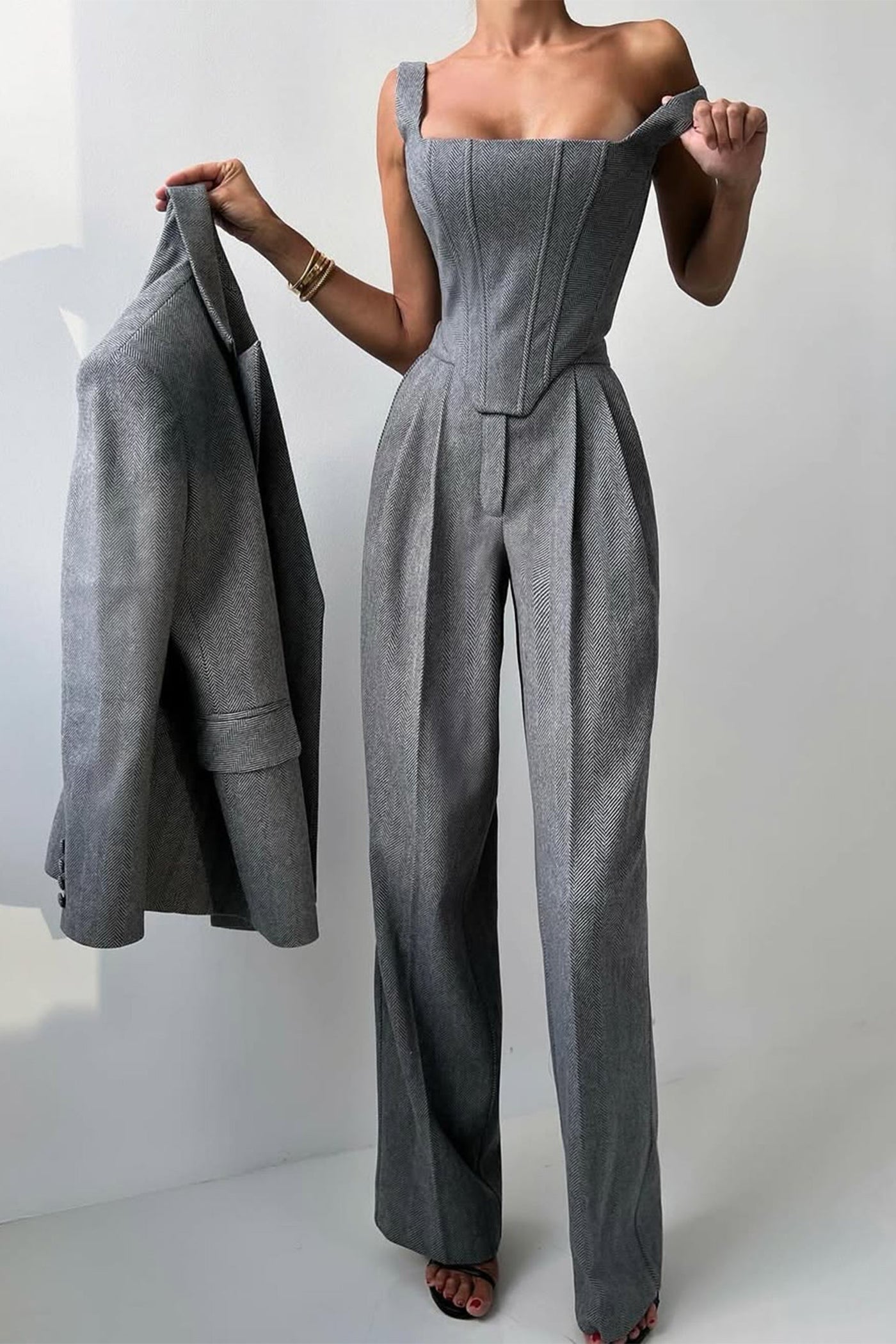 Lidia™ | Three-piece suit with double-breasted blazer