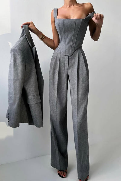 Lidia™ | Three-piece suit with double-breasted blazer