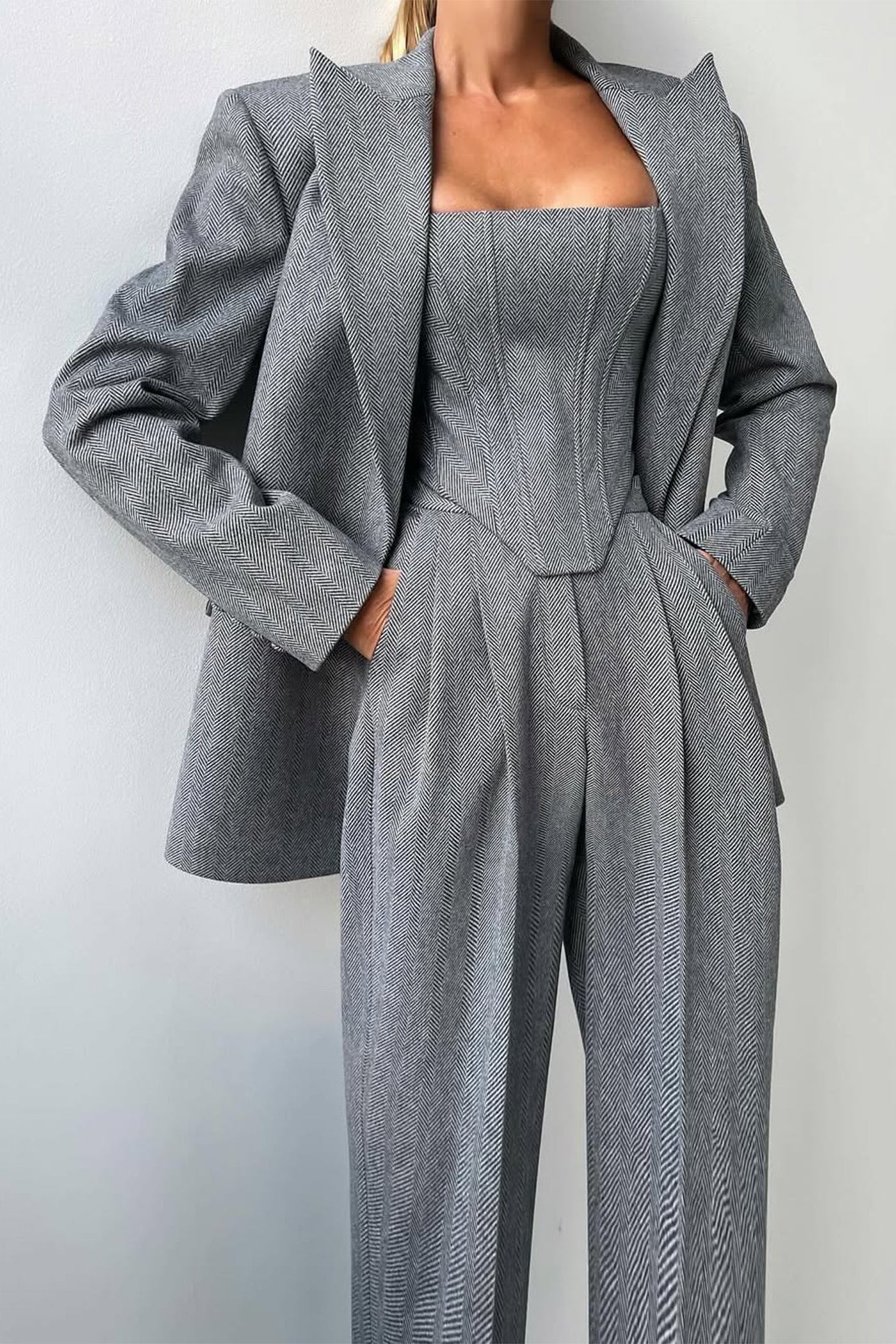 Lidia™ | Three-piece suit with double-breasted blazer