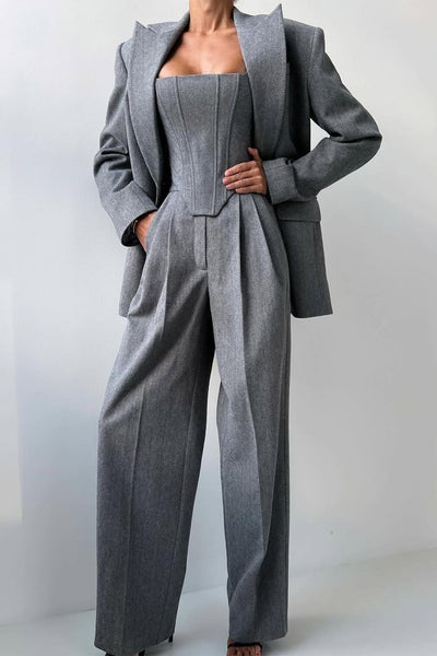 Lidia™ | Three-piece suit with double-breasted blazer