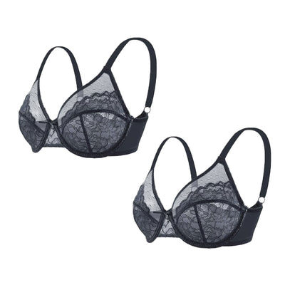 Unlined Comfort Unpadded Full Coverage Underwire Minimizer Bra