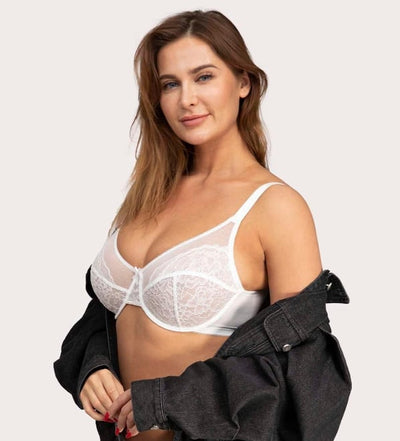 Unlined Comfort Unpadded Full Coverage Underwire Minimizer Bra