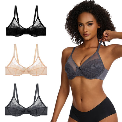 Unlined Comfort Unpadded Full Coverage Underwire Minimizer Bra