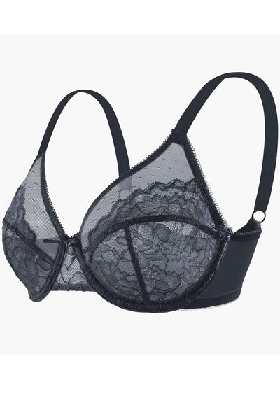 Unlined Comfort Unpadded Full Coverage Underwire Minimizer Bra
