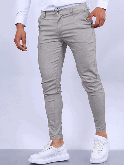 Noa Stretch Pants - Light Grey
