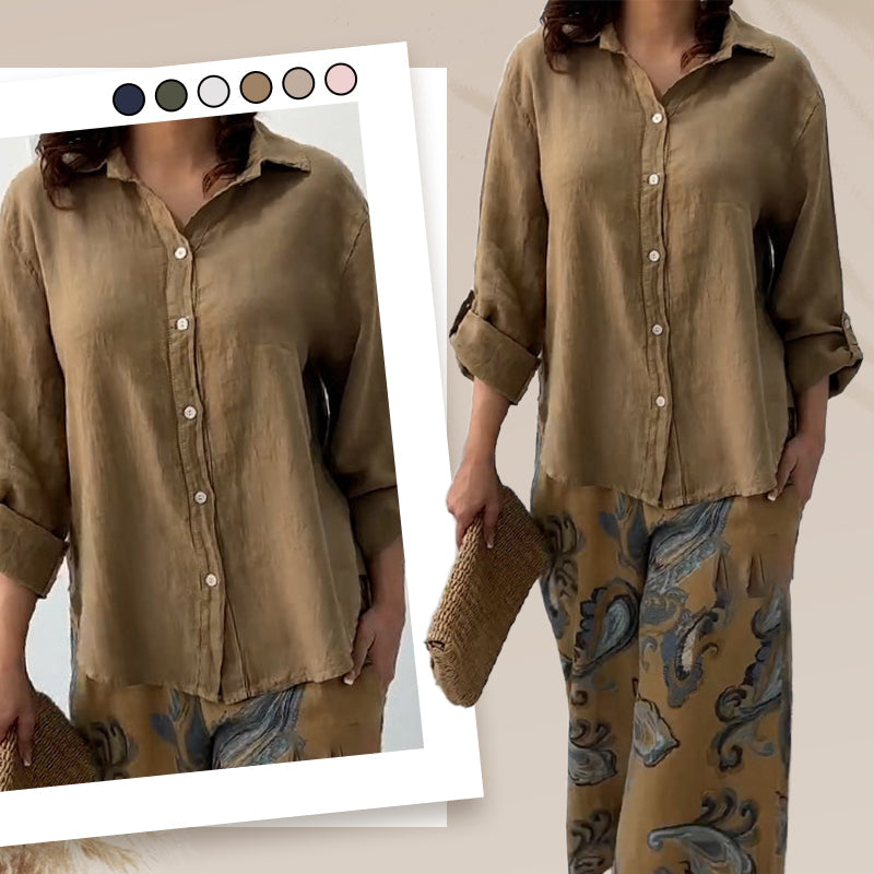 Pinas™ | Elegant casual cotton set