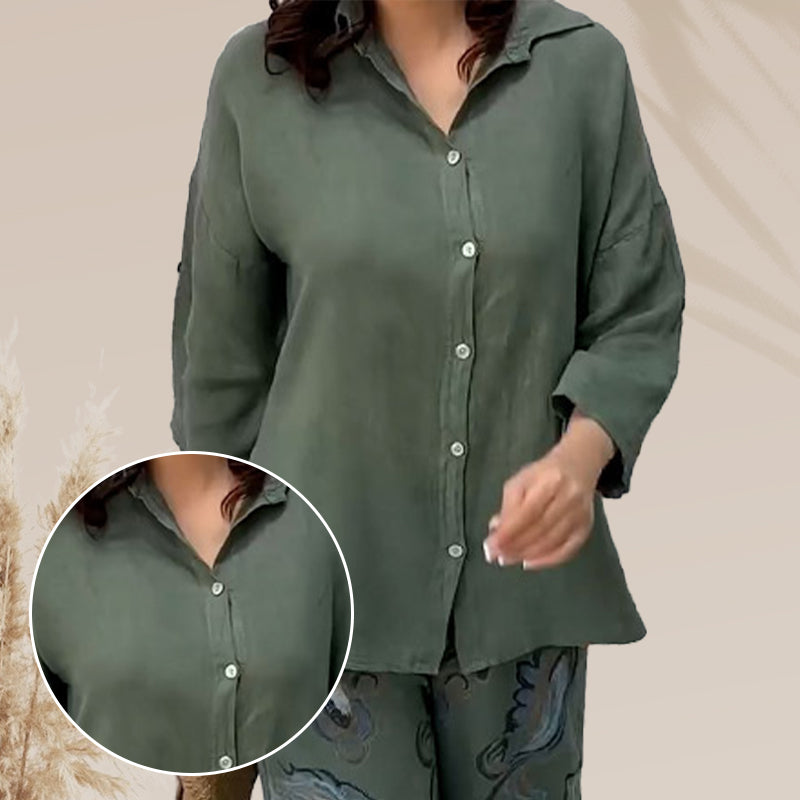 Pinas™ | Elegant casual cotton set